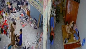 Hack camera  tung clip chủ shop chịch trai